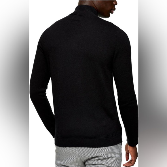 Topman Quarter Zip Funnel Neck Sweater - Picture 2 of 4